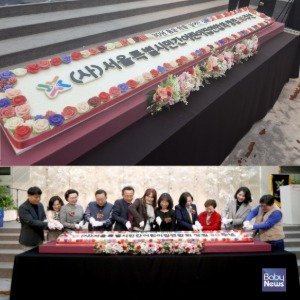 서울특별시 민간어린이집연합회 창립 30주년 기념 떡케이크 2.8m (개별떡 옵션2)